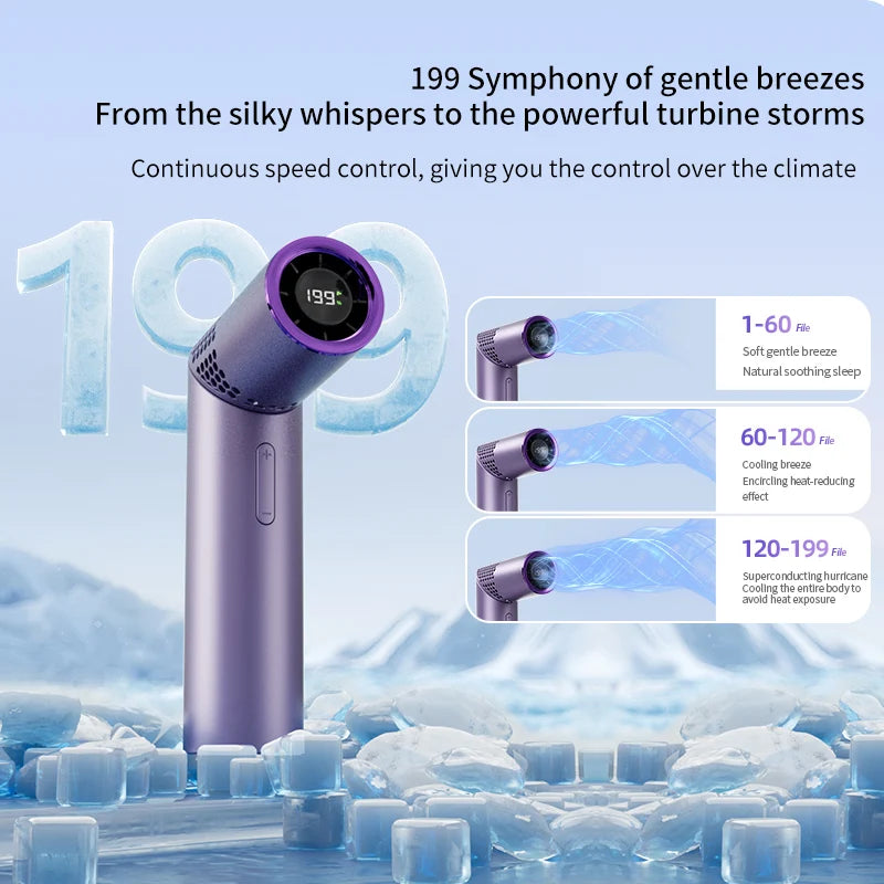 Foldable Neck Fan – Brushless Motor, Hands-Free, USB Rechargeable