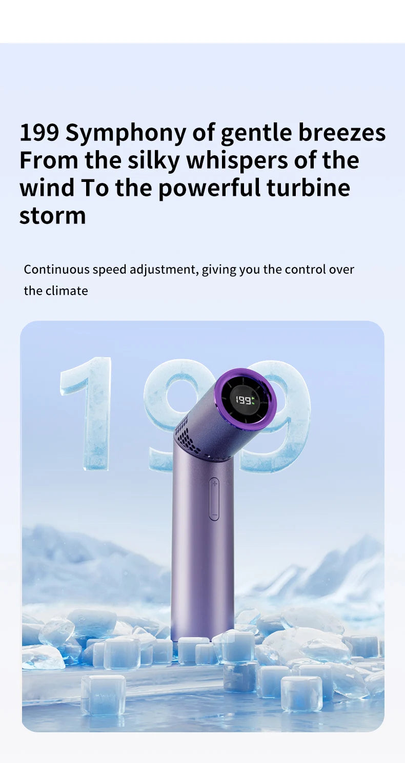 Foldable Neck Fan – Brushless Motor, Hands-Free, USB Rechargeable