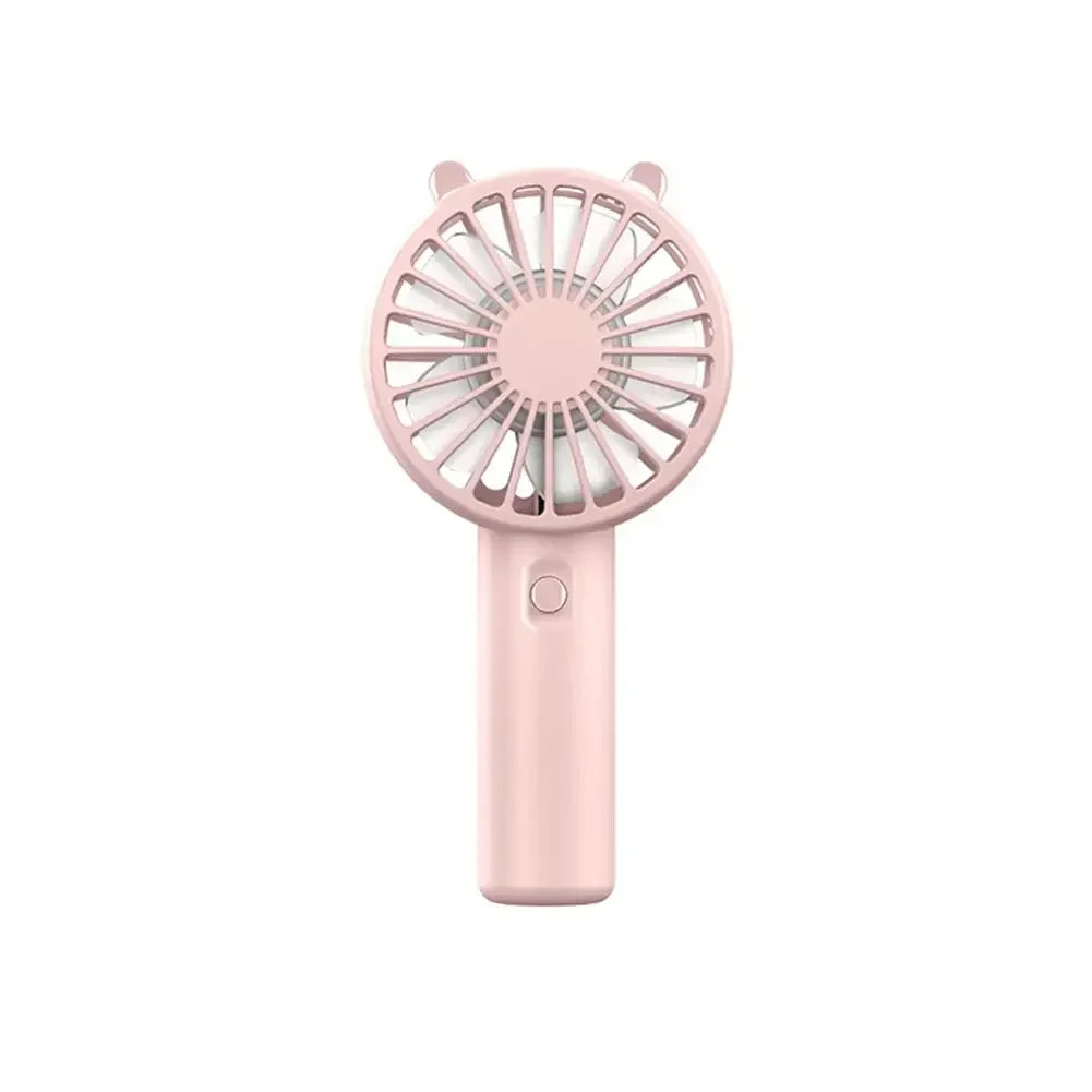 Mini USB Rechargeable Handheld Fan – Quiet, Lightweight, Multi-Color