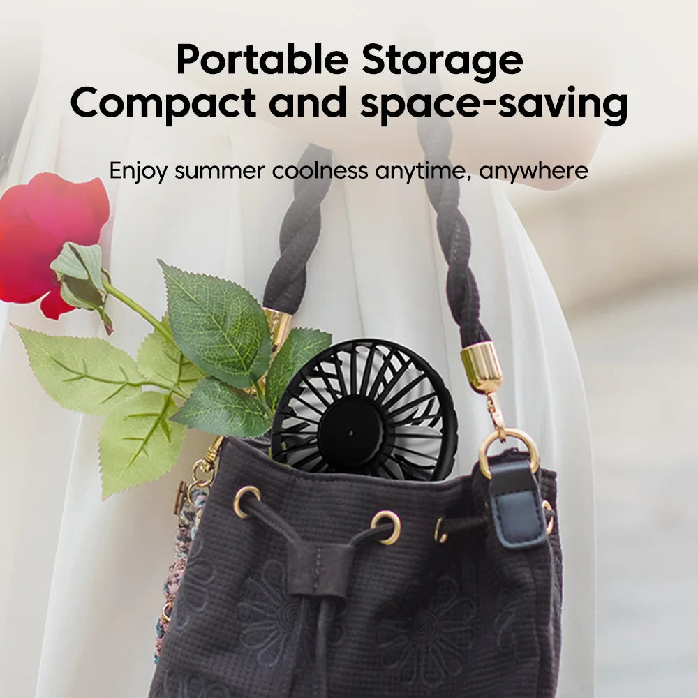 Silent USB Desk Fan – Plug-In, Compact, Instant Cooling