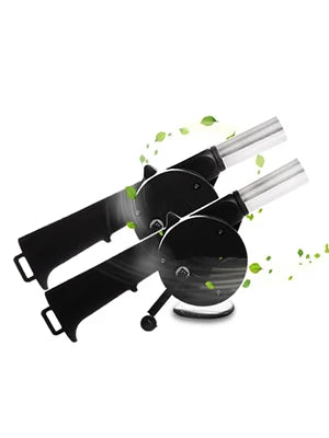 Hand-cranked Air Blower Barbecue Fan Mini Portable BBQ Grill Fire Bellows Picnic Camping Accessories Outdoor Hand Tools