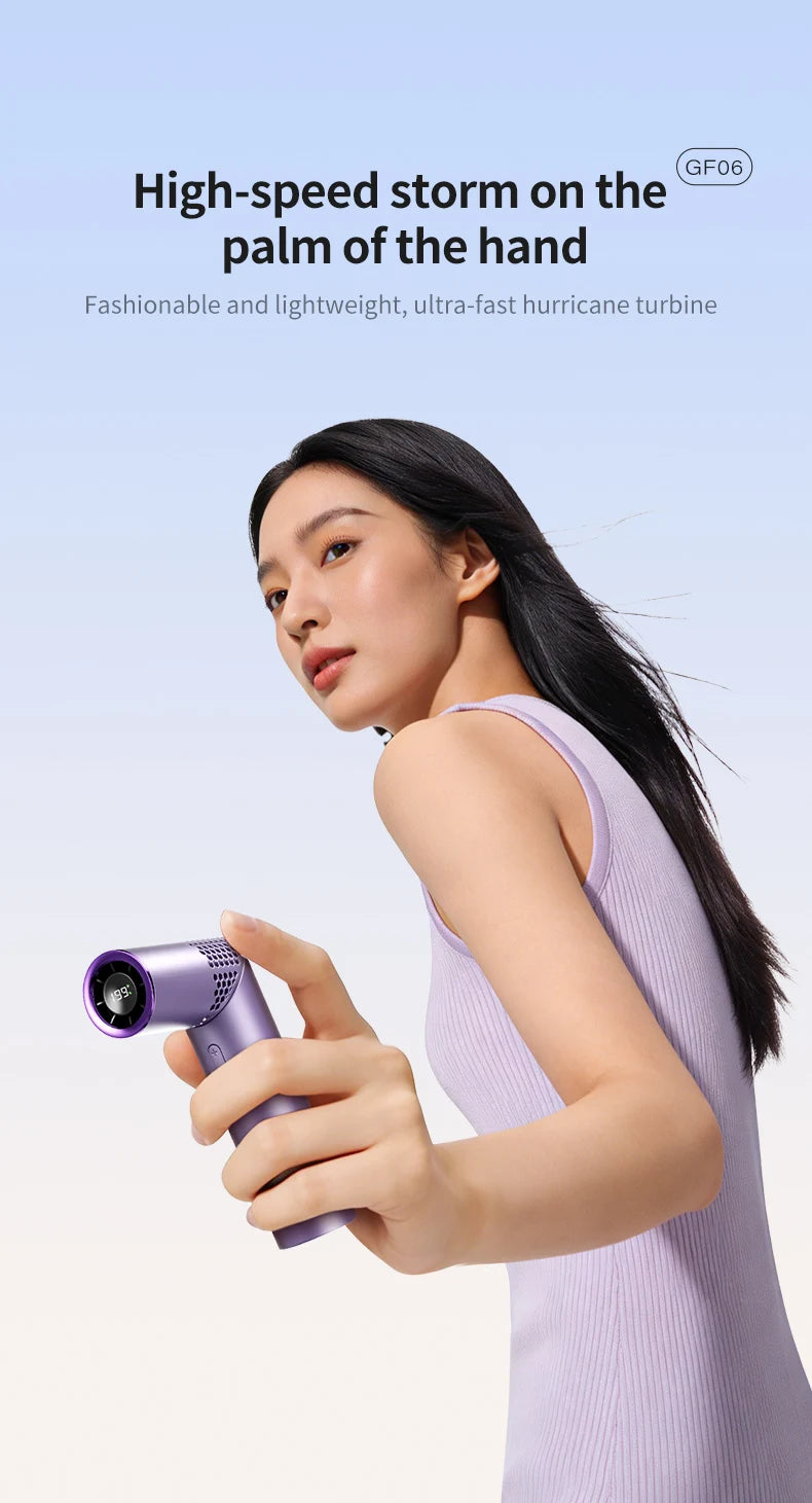 Foldable Neck Fan – Brushless Motor, Hands-Free, USB Rechargeable