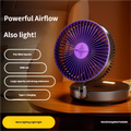 Foldable Wall Mount Fan – Glow-in-the-Dark, 5000mAh, High-Speed Circulation