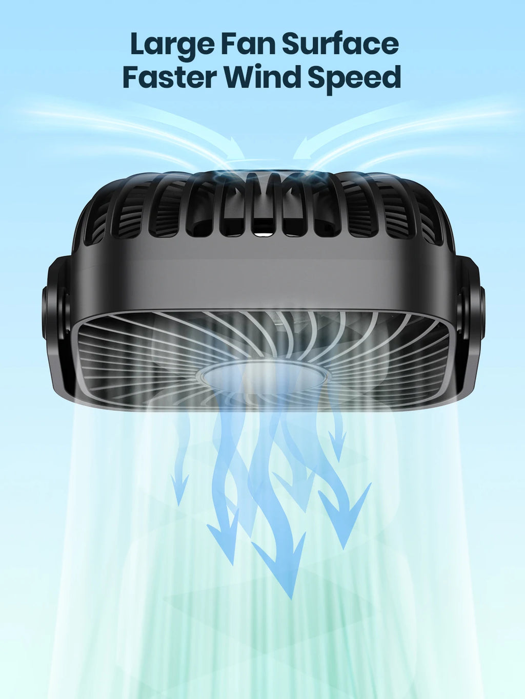 4-Inch USB Mini Desk Fan – 3-Speed, 360° Adjustable, Quiet Cooling