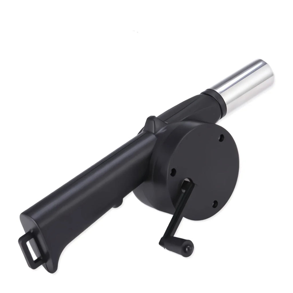Hand-cranked Air Blower Barbecue Fan Mini Portable BBQ Grill Fire Bellows Picnic Camping Accessories Outdoor Hand Tools